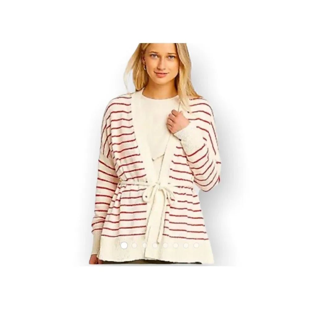 Who What Wear Striped Cardigan